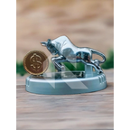 Bull With Dollar Mark Solar Car Dashboard Air Freshener – 360° Rotating Fragrance Decor
