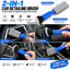 Double Head Car Cleaning Brush – 2 in 1 Microfiber & Soft Bristle Detailing Brush
