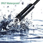 Mini HD Endoscope Inspection Camera 1M Semi-Rigid Cable | 5.5mm Lens | Type-C | IP67 Waterproof | 6 LED Adjustable Lights