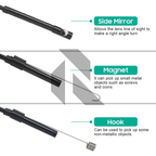Mini HD Endoscope Inspection Camera 1M Semi-Rigid Cable | 5.5mm Lens | Type-C | IP67 Waterproof | 6 LED Adjustable Lights
