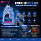 Flamingo Radiator Coolant Blue 1L – Ready to Use Engine Coolant