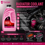 Flamingo Radiator Coolant Red 1L – Ready to Use Engine Coolant