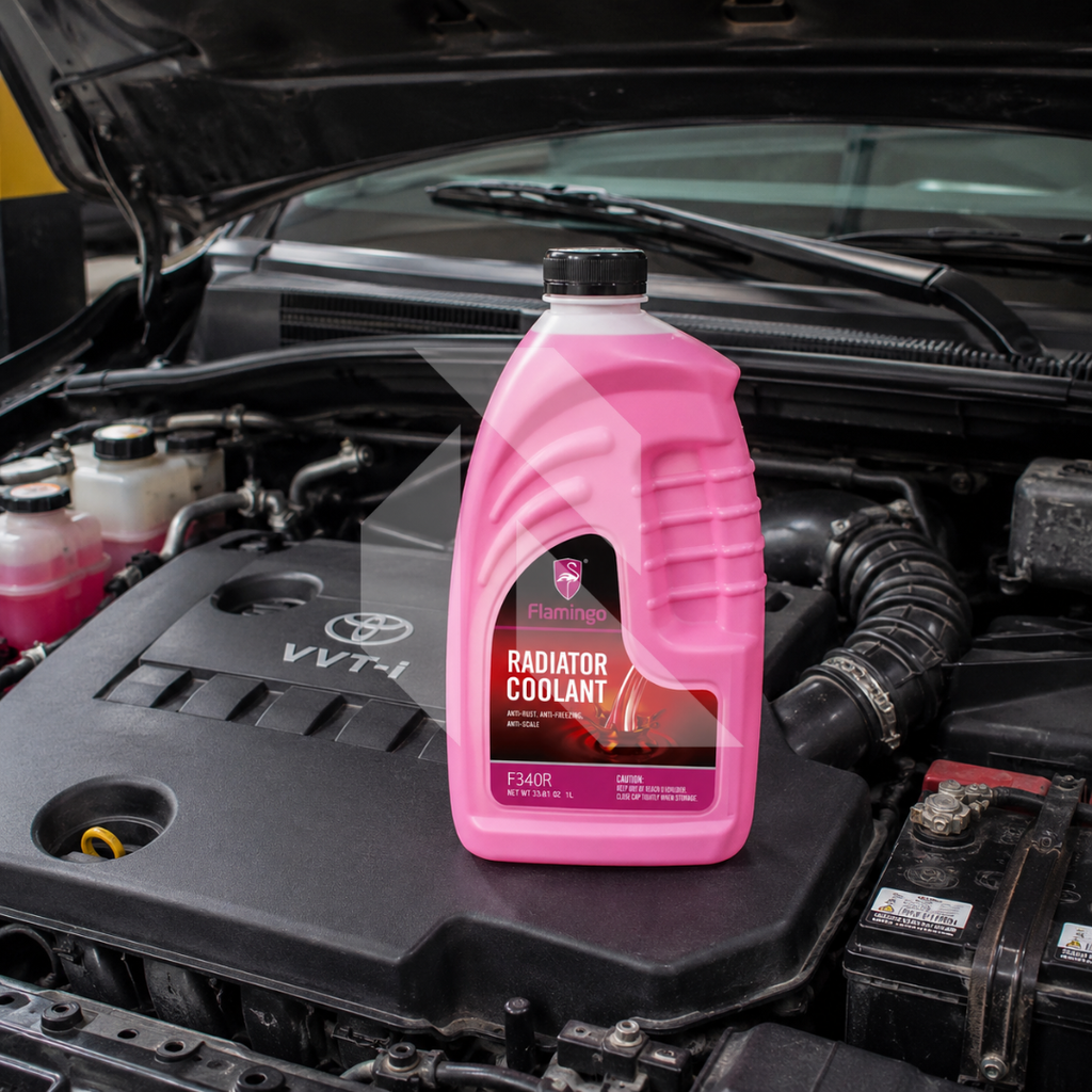 Flamingo Radiator Coolant Red 1L – Ready to Use Engine Coolant