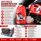 Flamingo Anti Freeze Red 1L – Ready to Use Engine Coolant & Radiator Antifreeze