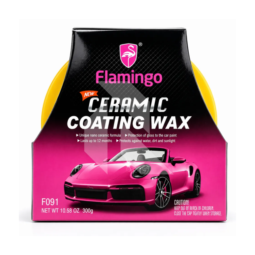 Flamingo Ceramic Coating Wax 300G – Long Lasting High Gloss Paint Protection Wax
