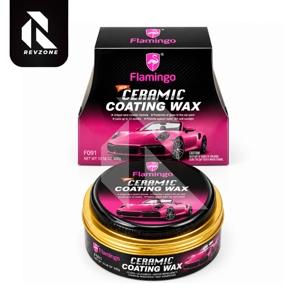 Flamingo Ceramic Coating Wax 300G – Long Lasting High Gloss Paint Protection Wax