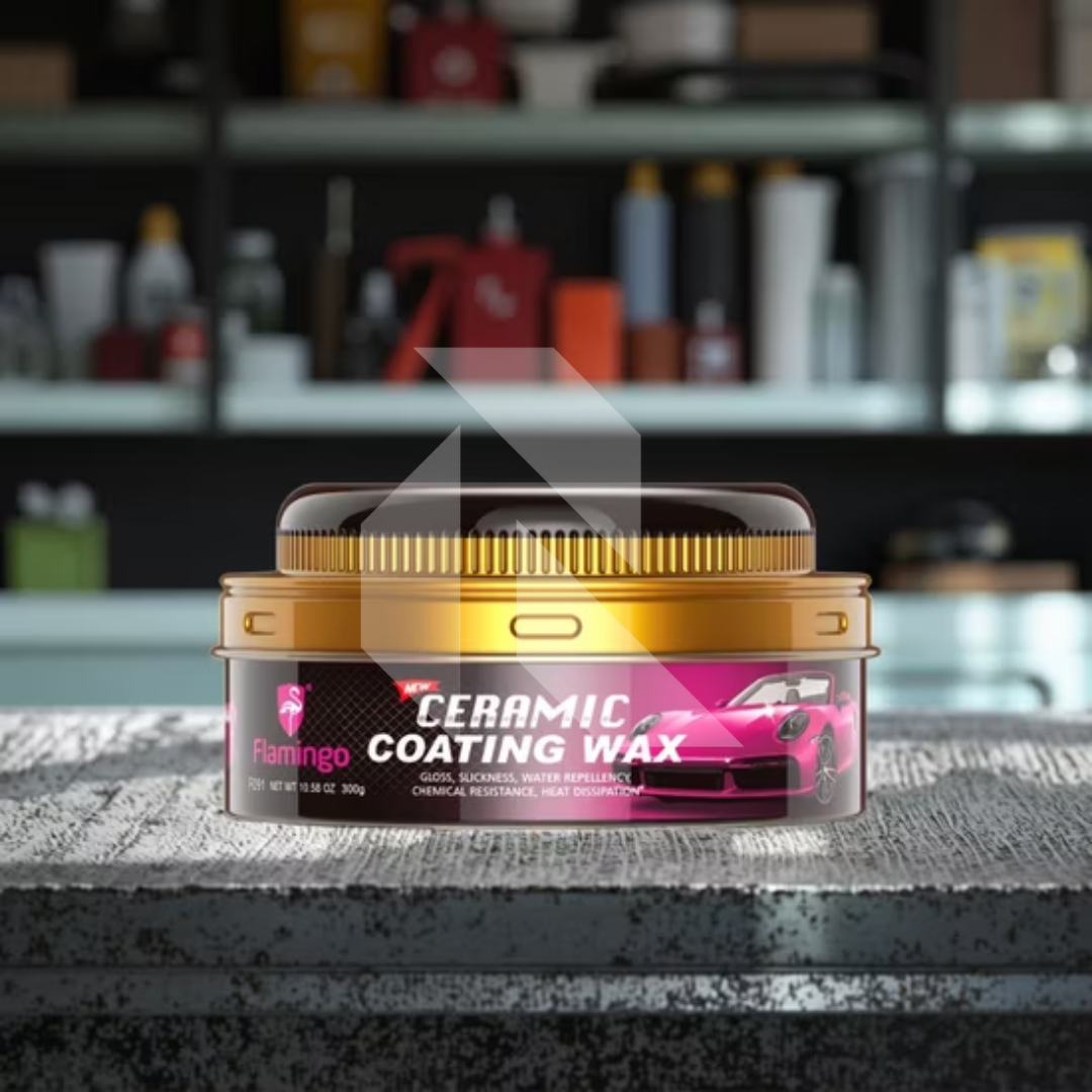 Flamingo Ceramic Coating Wax 300G – Long Lasting High Gloss Paint Protection Wax