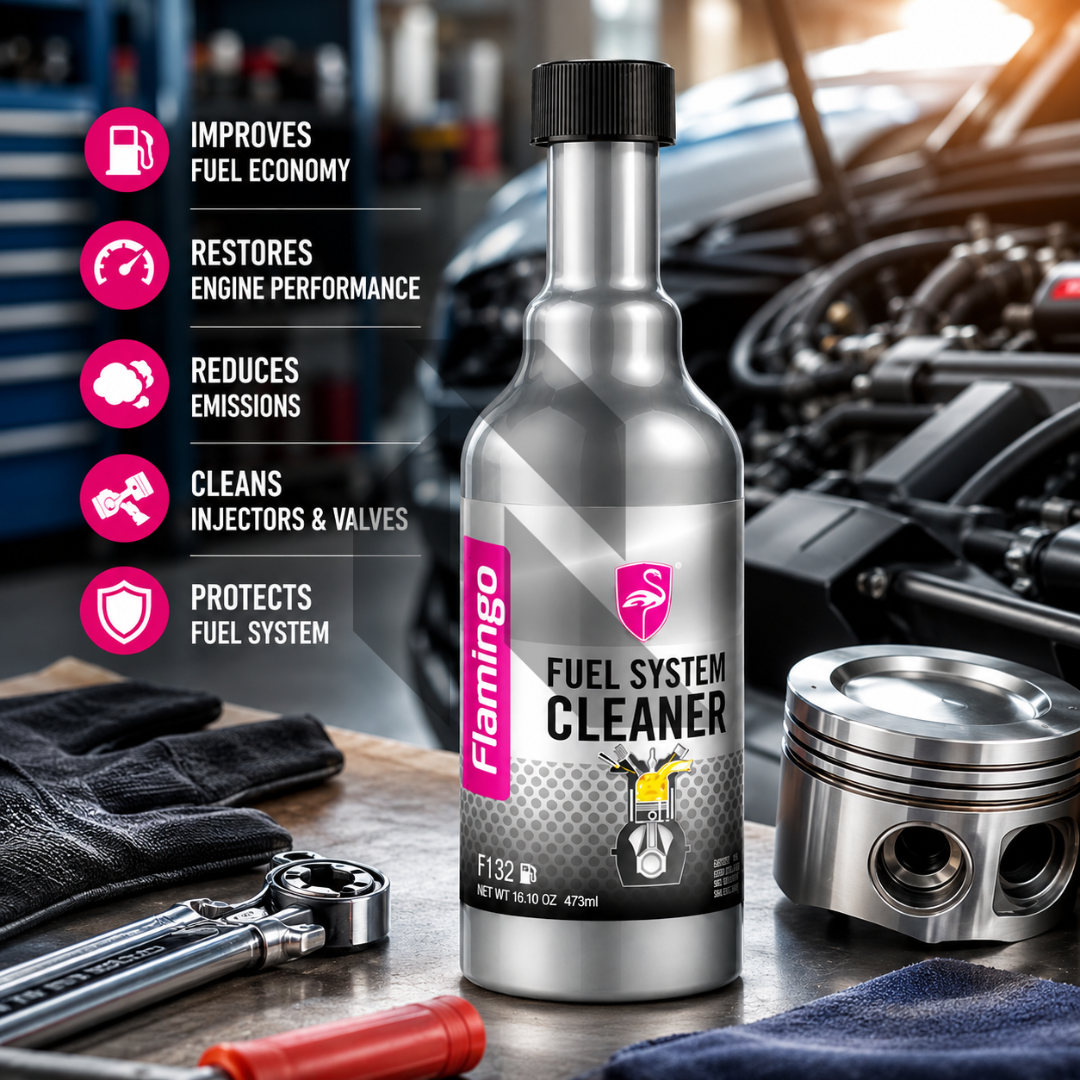 Flamingo Complete Fuel System Cleaner 473ml – Petrol Fuel System Treatment & Injector Cleaner