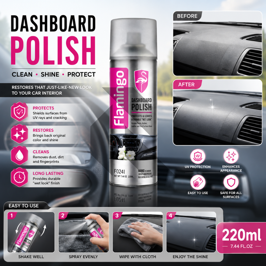 Flamingo Dashboard Polish 220ML