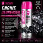 Flamingo Engine Degreaser 650ml – Heavy Duty Engine Cleaner Spray for Grease, Oil & Dirt Removal
