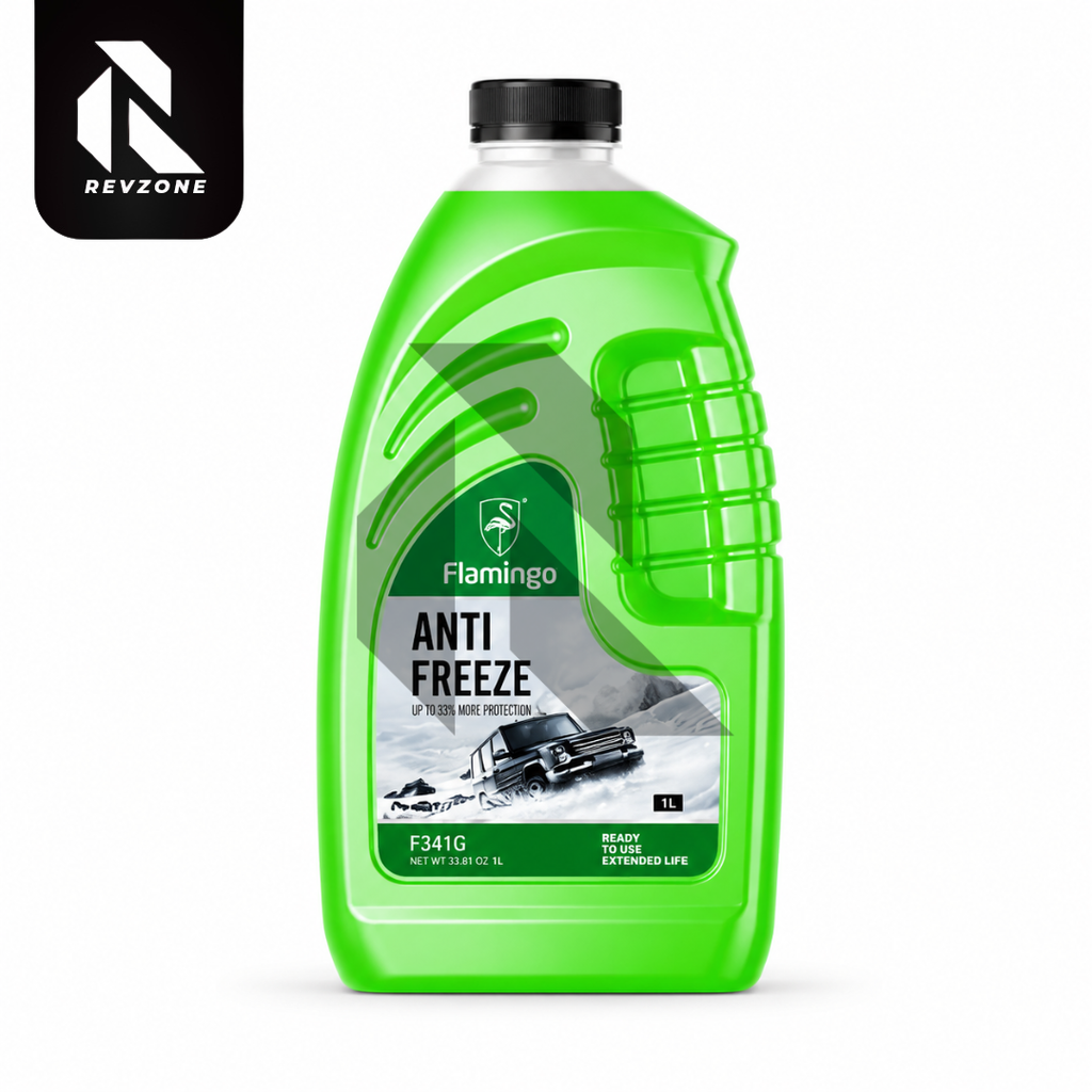 Flamingo Anti Freeze Green 1L – Ready to Use Engine Coolant & Radiator Antifreeze