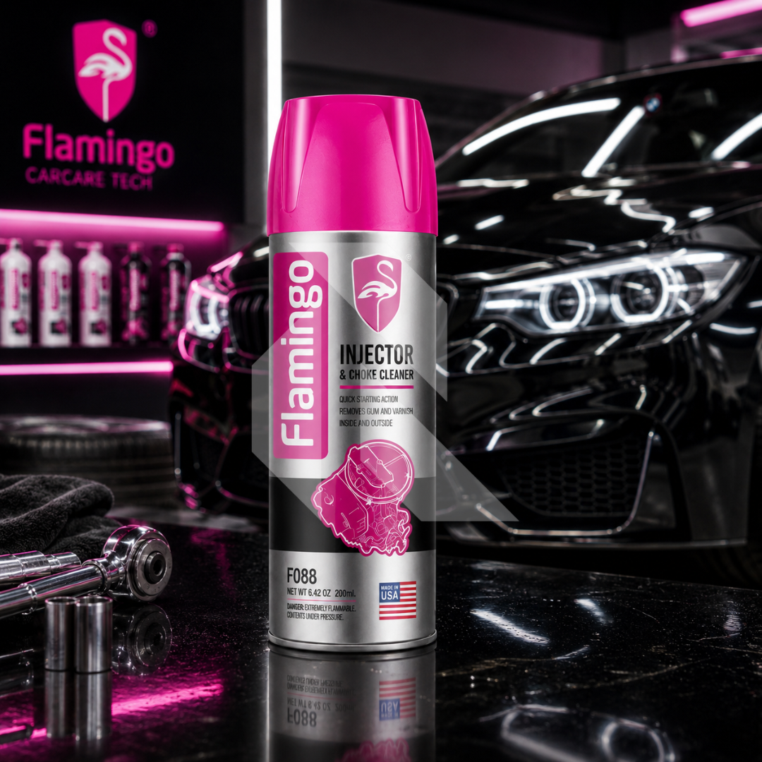 Flamingo Injector & Choke Cleaner 220ml – Carburetor, Throttle Body & Fuel System Cleaner Spray
