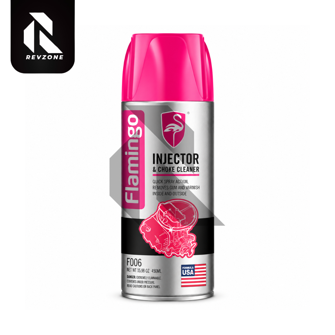 Flamingo Injector & Choke Cleaner 450ml – Carburetor, Throttle Body & Fuel System Cleaner Spray