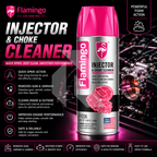Flamingo Injector & Choke Cleaner 450ml – Carburetor, Throttle Body & Fuel System Cleaner Spray