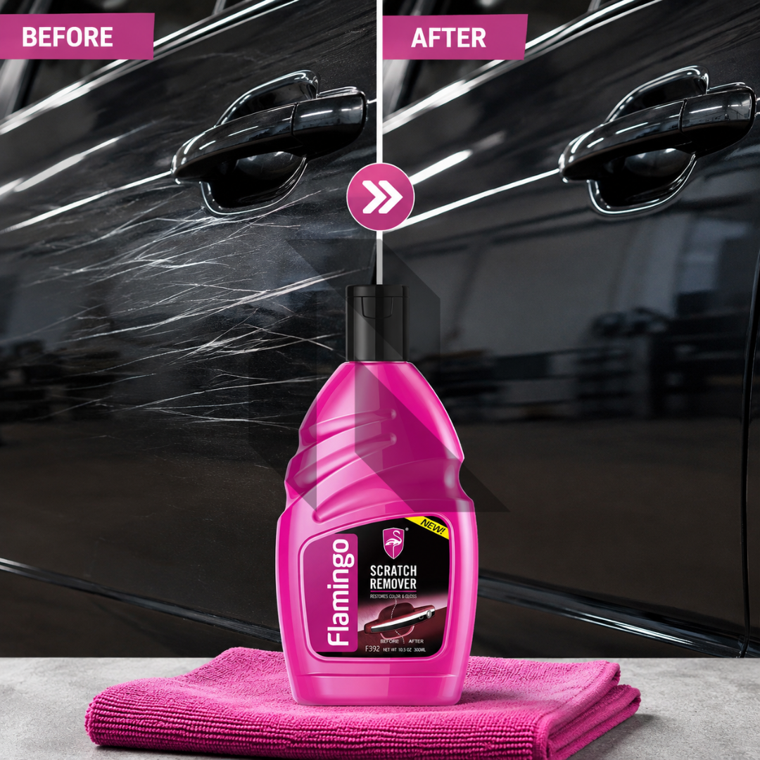 Flamingo Scratch Remover 300ml – Car Paint Scratch, Swirl Mark & Water Spot Remover Polish