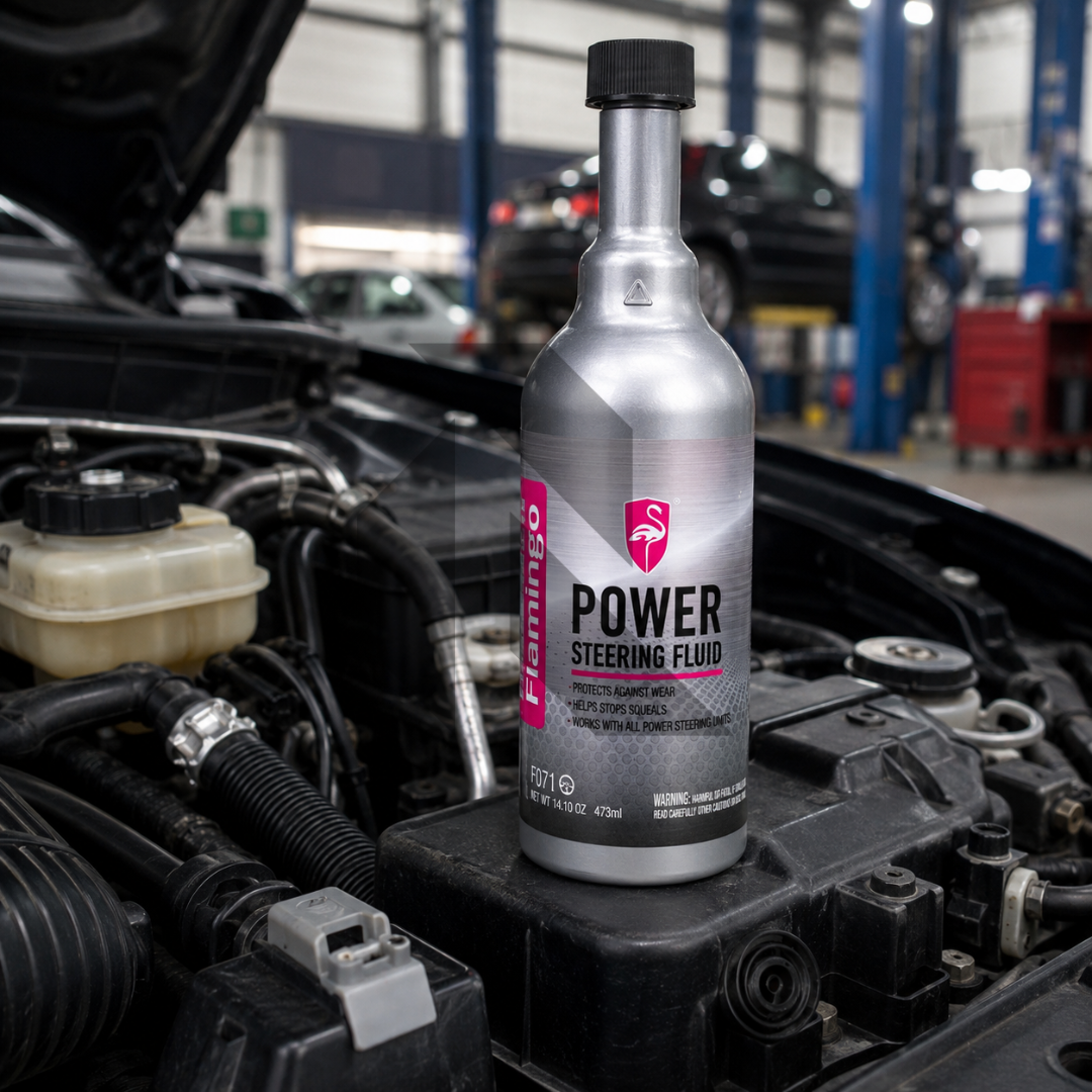 Flamingo Power Steering Fluid 473ML Secondary image