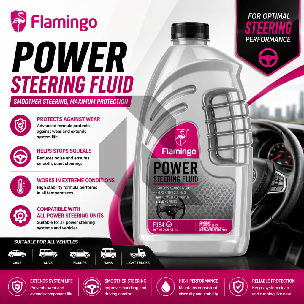 Flamingo Power Steering Fluid 946ML