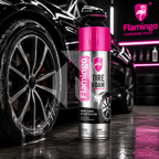 Flamingo Tire Foam 650ml – Instant Tire Shine & Cleaning Foam for Deep Black Finish