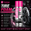 Flamingo Tire Foam 650ml – Instant Tire Shine & Cleaning Foam for Deep Black Finish