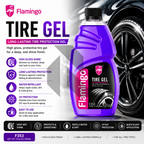 Flamingo Tire Gel 500ml – Long Lasting Tire Shine & Rubber Protectant