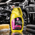 Flamingo Car Wash & Wax Shampoo 500ml – High Foam pH Balanced Car Cleaning Shampoo with Wax Protection