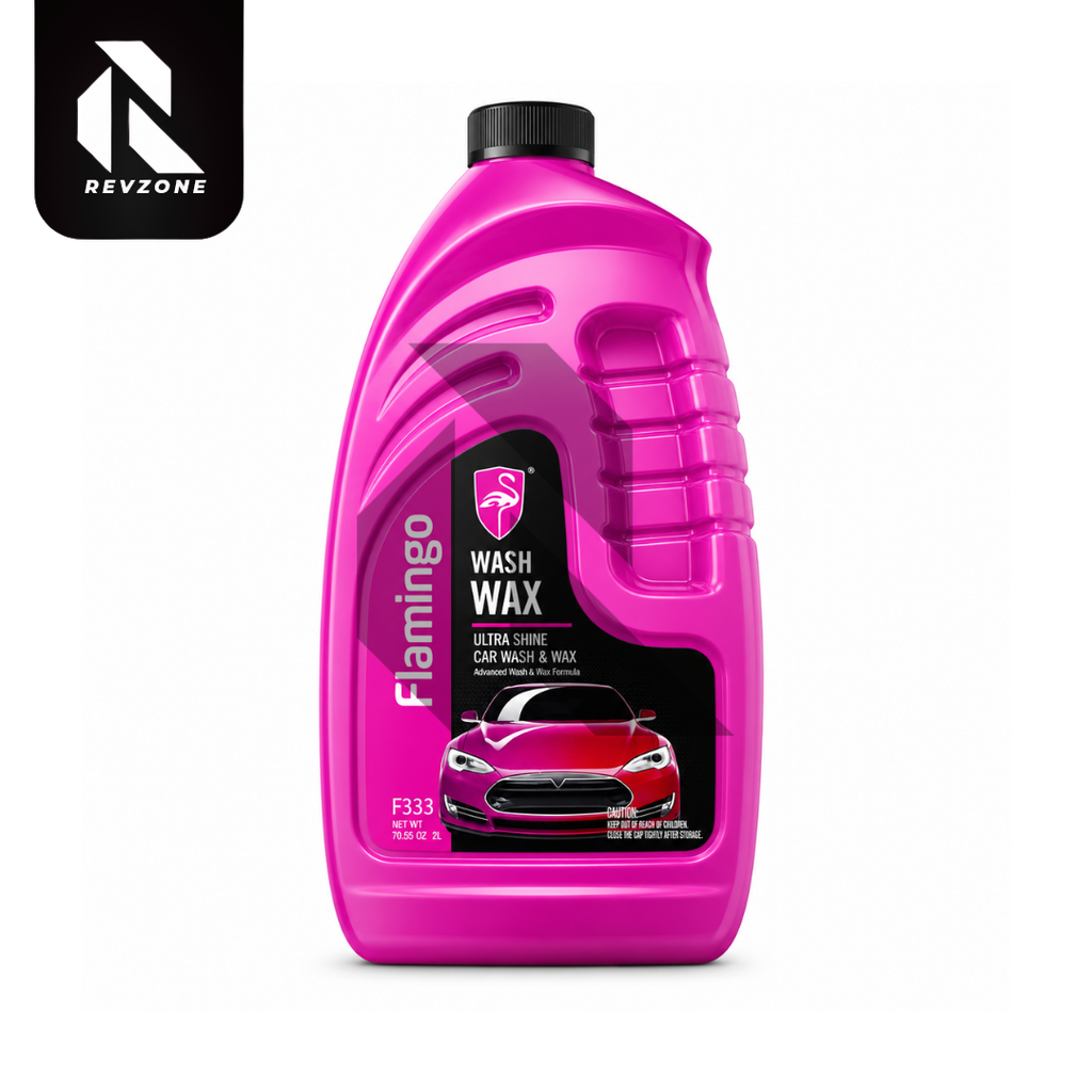 Flamingo Car Wash & Wax Shampoo 2L – High Foam pH Balanced Car Cleaning Shampoo