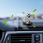 Solar Powered Rotating Football Car Dashboard Air Freshener – 360° Fragrance Diffuser
