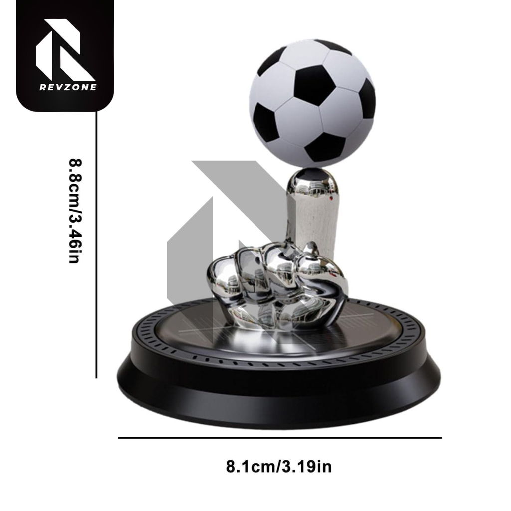 Solar Powered Rotating Football Car Dashboard Air Freshener – 360° Fragrance Diffuser