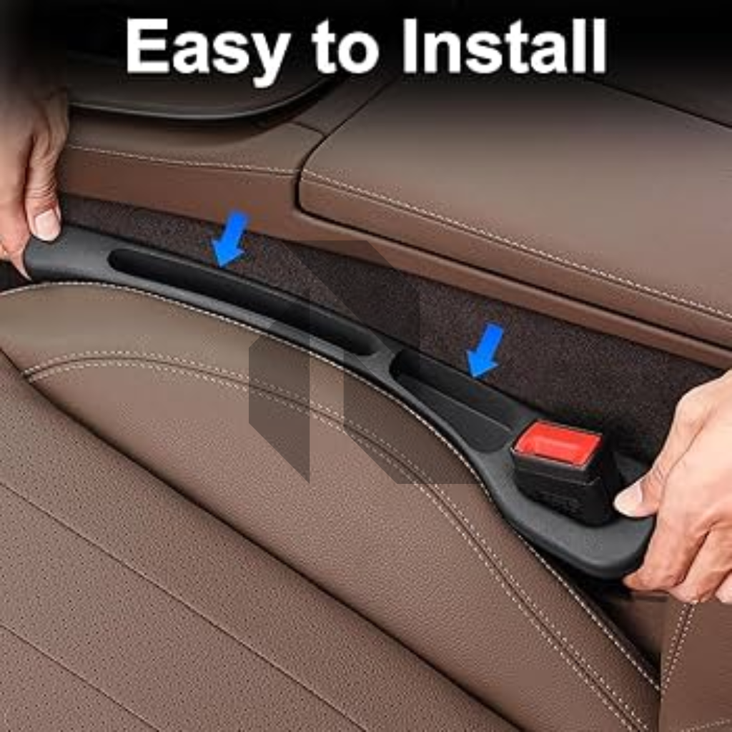 2PCS PU Car Seat Gap Filler Plug Strip | Leak-Proof Car Seat Side Gap Organizer & Anti-Drop Protector