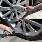 Auto Hub Car Alloy Wheels, Tires & Rims Cleaning Brush (Gray)