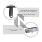 Tyre Cleaning Brush for Car – Long Bristles & Anti-Slip Handle (Gray)
