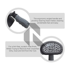Tyre Cleaning Brush for Car – Long Bristles & Anti-Slip Handle (Gray)