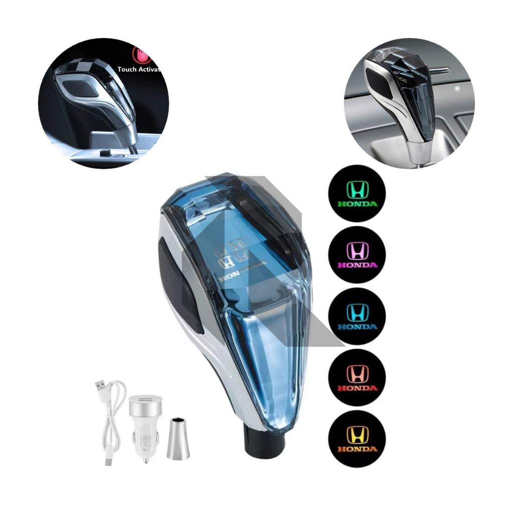 Universal Crystal Shape Gear Knob – LED Touch Activated Car Gear Shift Knob