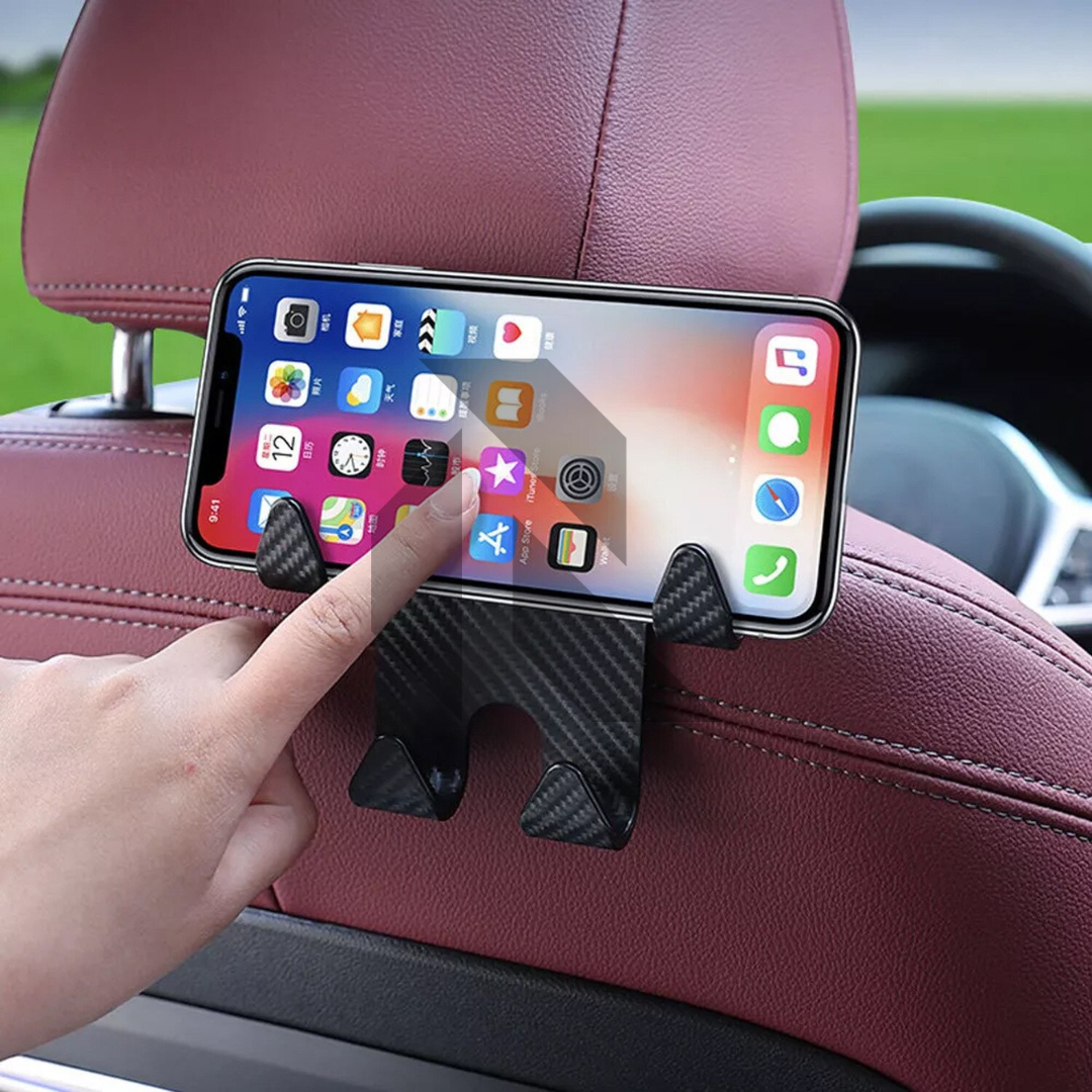 Universal Car Seat Back Hook Headrest Hanger – Bag, Purse & Clothes Holder Clip