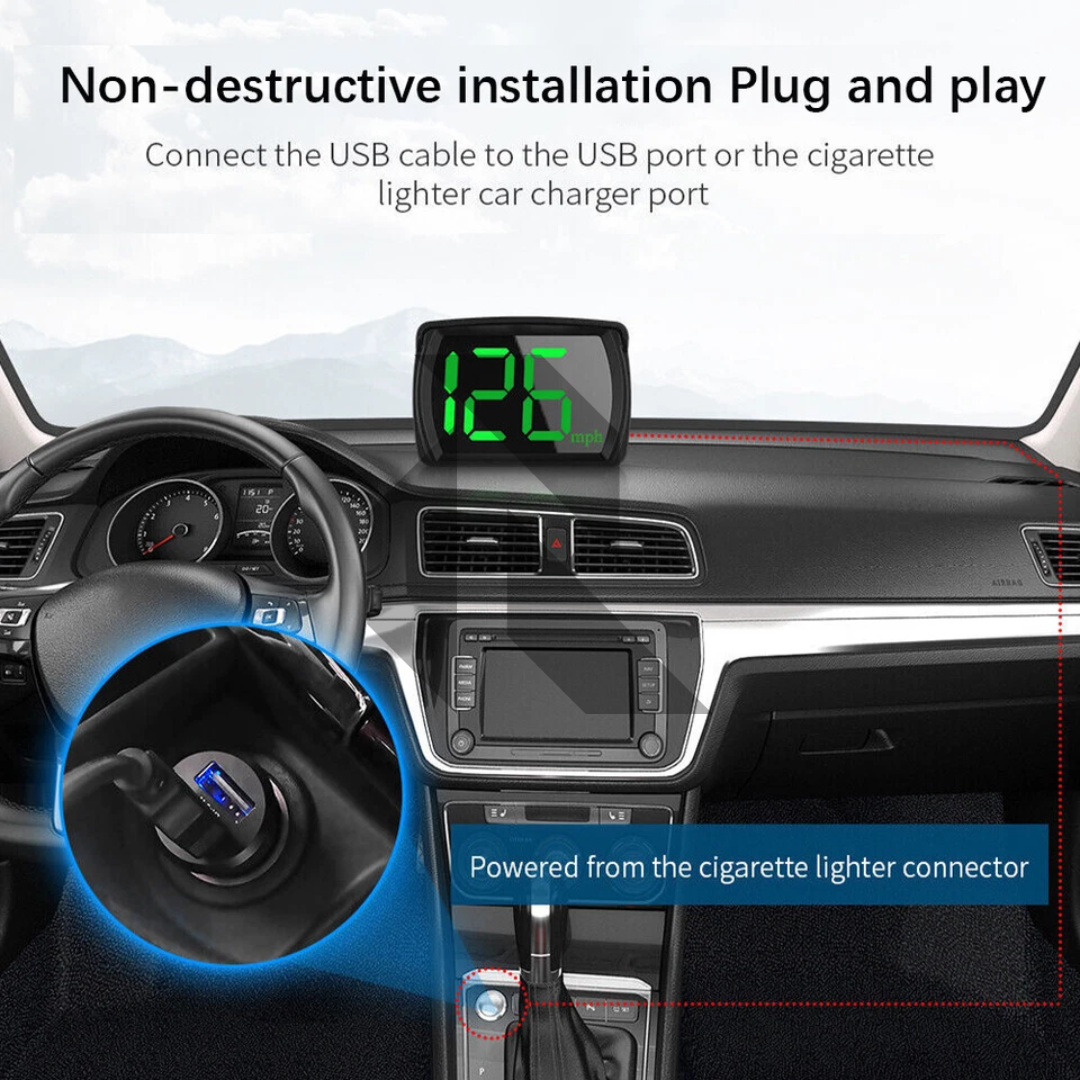 Universal Car Digital Head-Up Display Digital Speedometer Secondary image