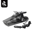 Portable 4-in-1 Car Vacuum Cleaner with Air Compressor, LED Light & Tire Pressure Gauge – DC 12V Powered