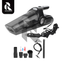 Portable 4-in-1 Car Vacuum Cleaner with Air Compressor, LED Light & Tire Pressure Gauge – DC 12V Powered