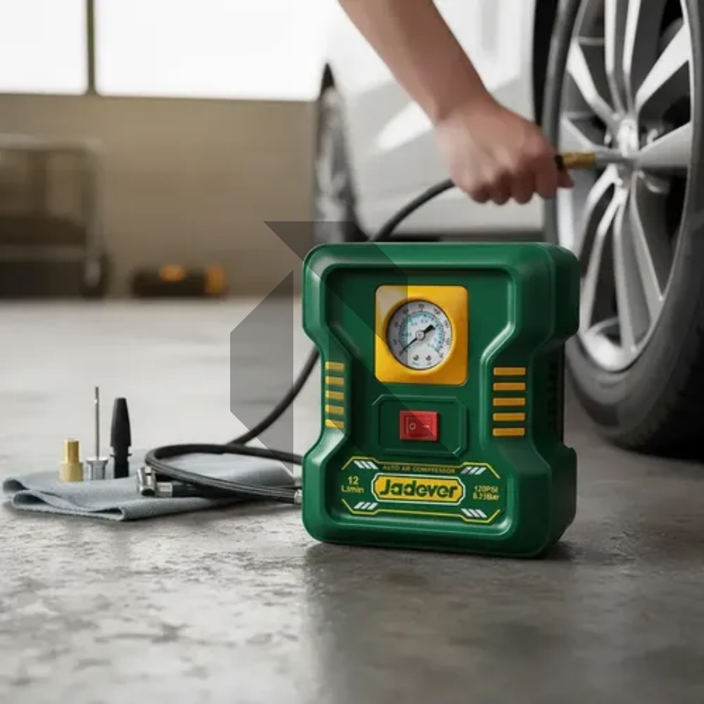 Jadever JDAAC501 12V Car Air Compressor – 150 PSI Portable Tire Inflator