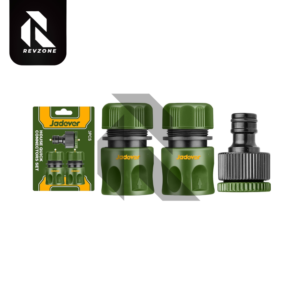 Jadever 3Pcs Fast Quick Hose Connector 1/2" ABS Plastic
