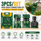 Jadever 3Pcs Fast Quick Hose Connector 1/2" ABS Plastic