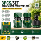 Jadever 3Pcs Fast Quick Hose Connector 1/2" ABS Plastic