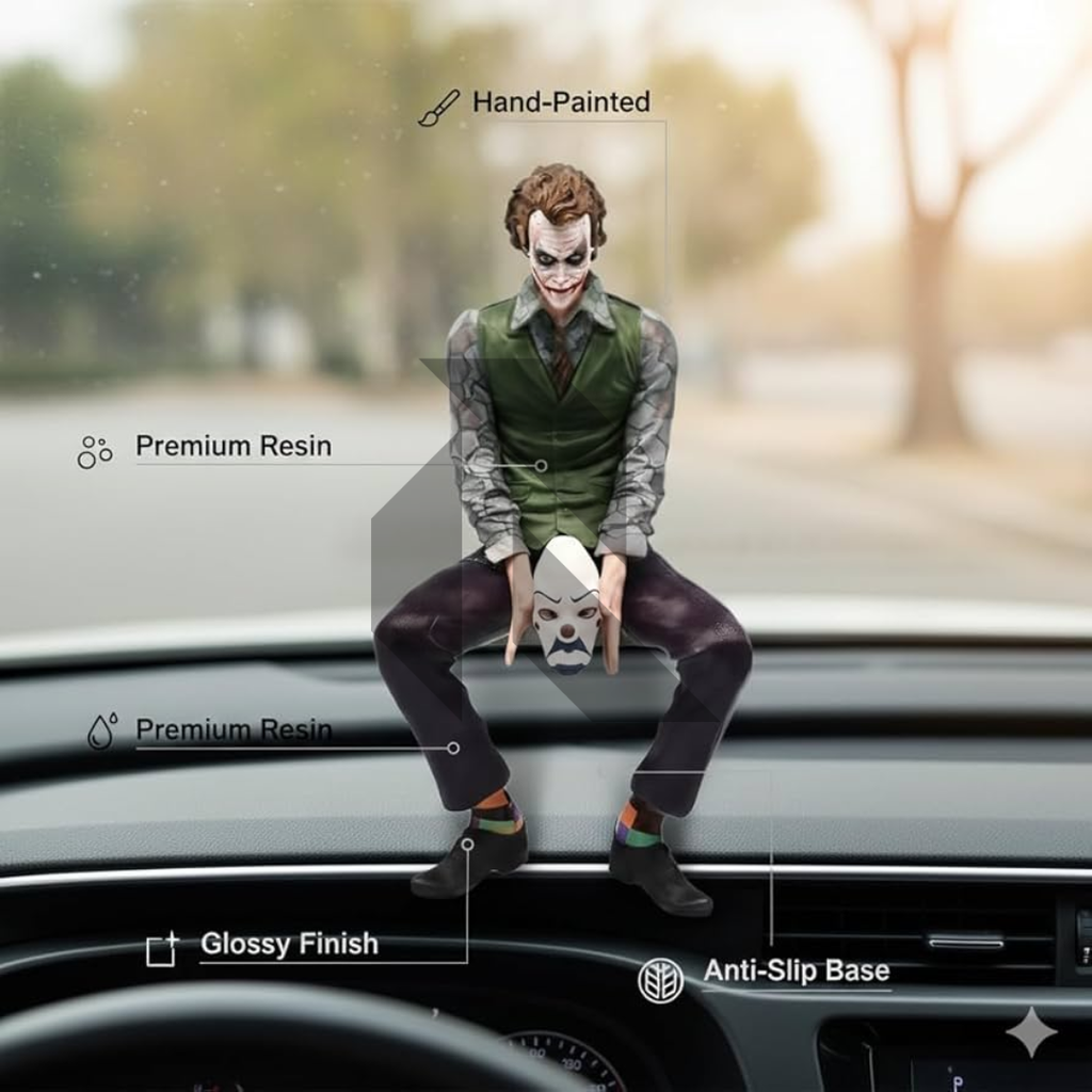 Joker Car Dashboard Ornament – Premium Interior Decor Toy