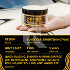 Keedin Black Car Brightening Wax 150G – Deep Black Shine & Long Lasting Paint Protection Wax