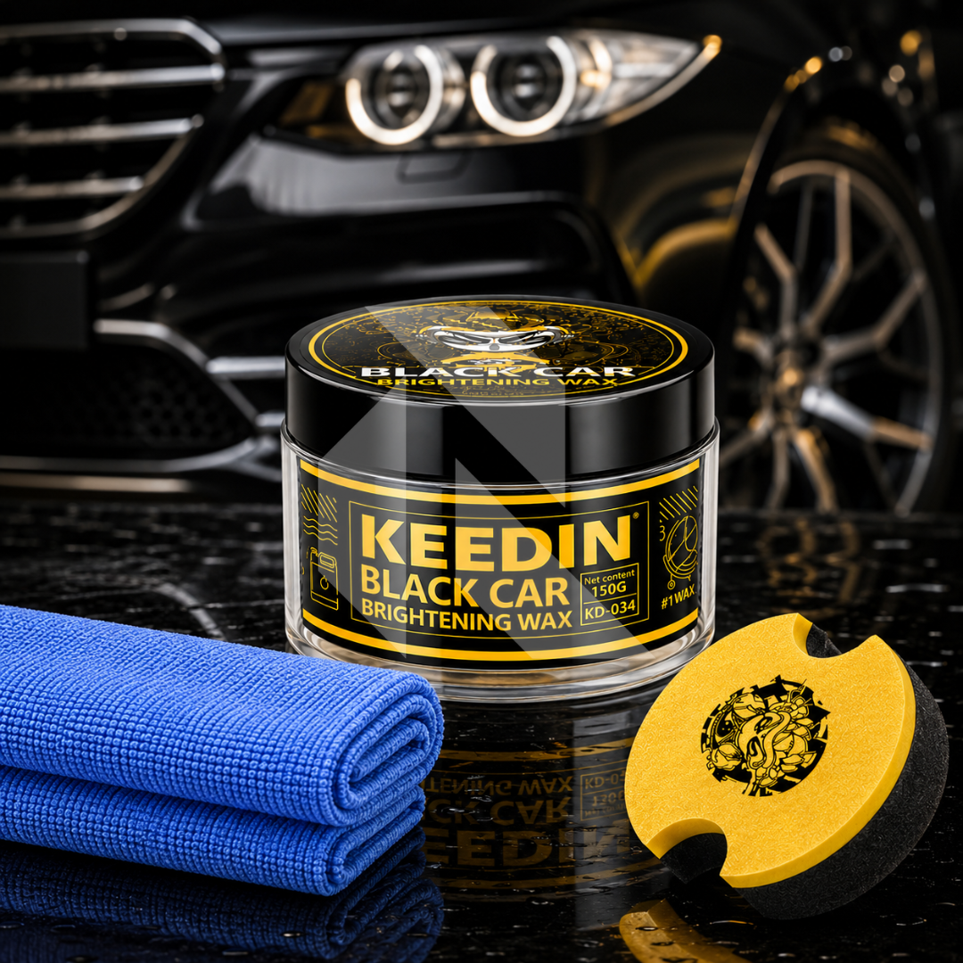 Keedin Black Car Brightening Wax 150G – Deep Black Shine & Long Lasting Paint Protection Wax