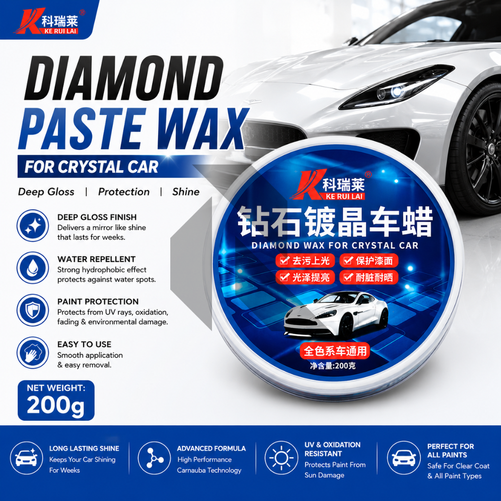 Diamond Crystal Car Wax 200g – High Gloss Paint Protection & Shine Wax