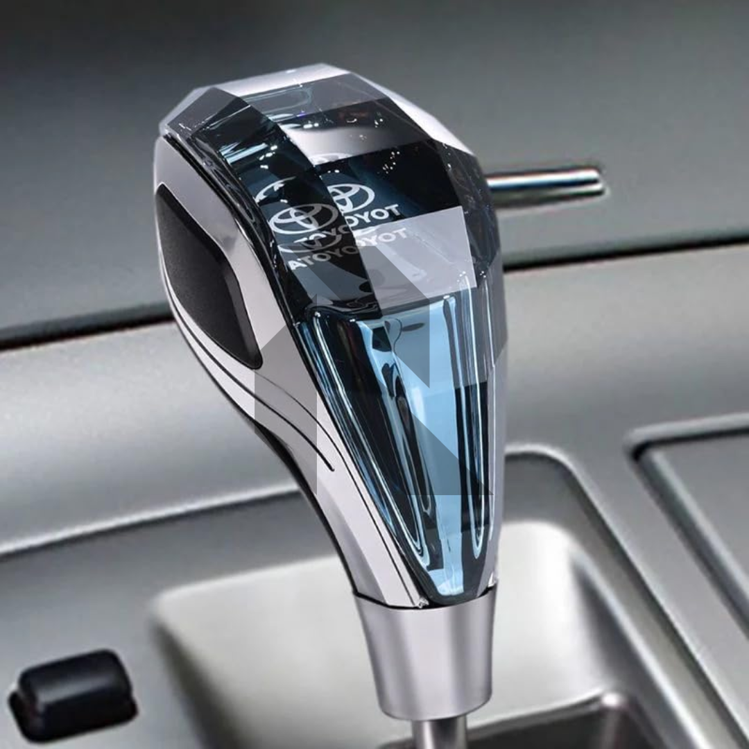 Universal Crystal Shape Gear Knob – LED Touch Activated Car Gear Shift Knob