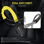 Portable Car Steering Wheel Lock with Seat Belt Buckle – Sturdy Anti-Theft Security Lock