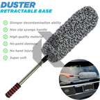 360° Microfiber Car Retractable Handle Duster – Extendable Soft Chenille Cleaning Brush