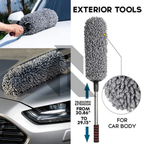 360° Microfiber Car Retractable Handle Duster – Extendable Soft Chenille Cleaning Brush
