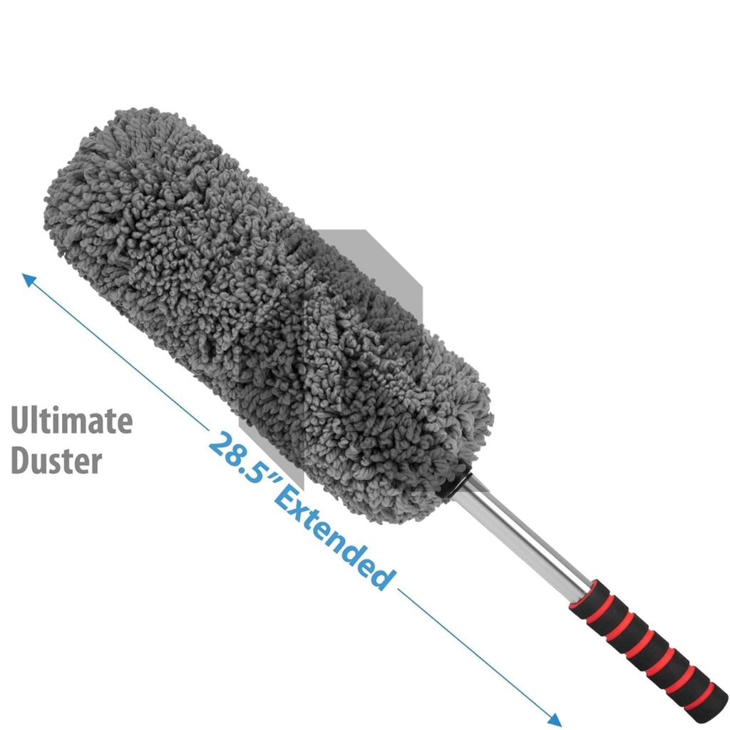 360° Microfiber Car Retractable Handle Duster – Extendable Soft Chenille Cleaning Brush